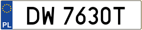Trailer License Plate